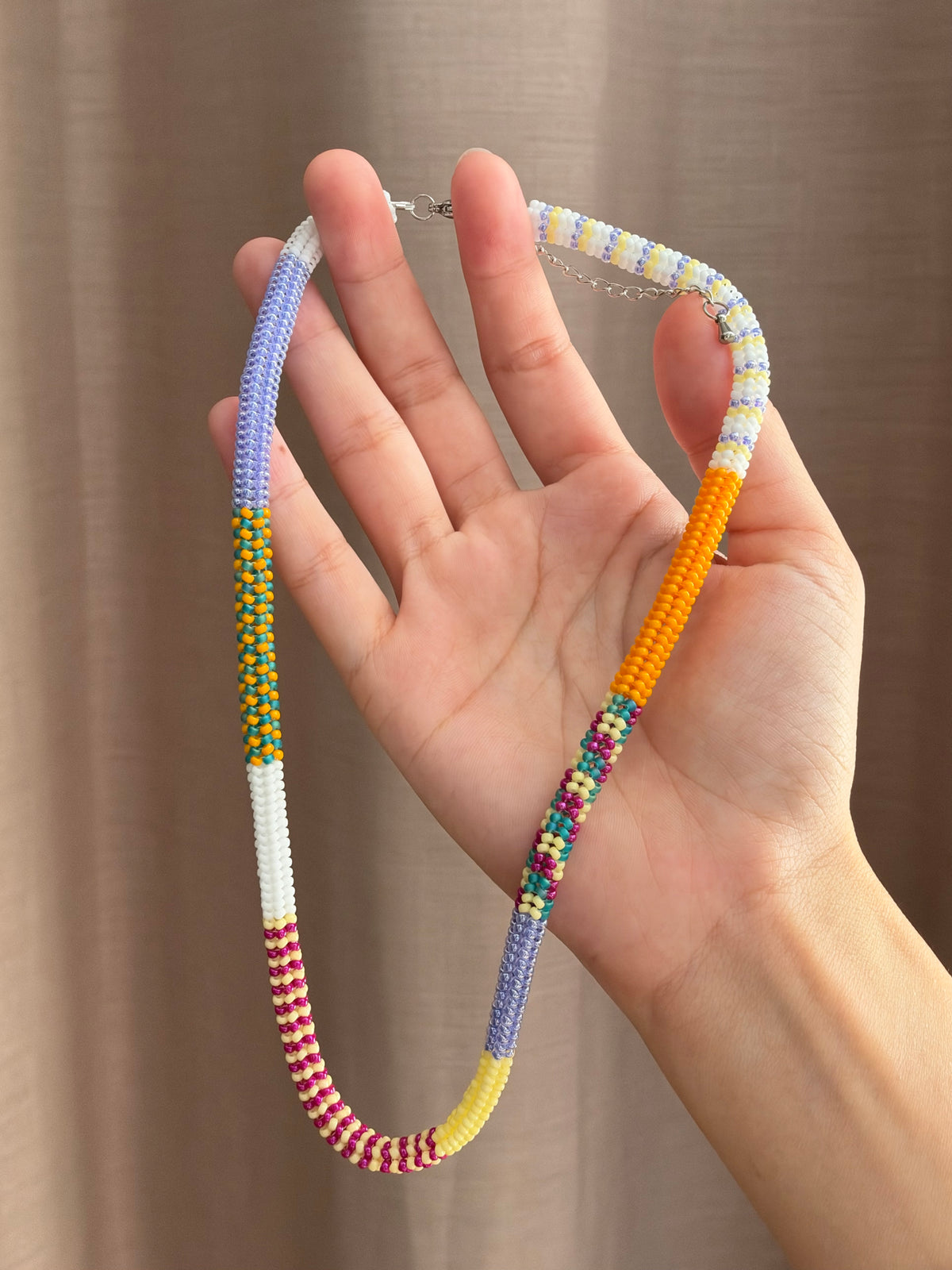 Jellybean Party Beaded Necklace