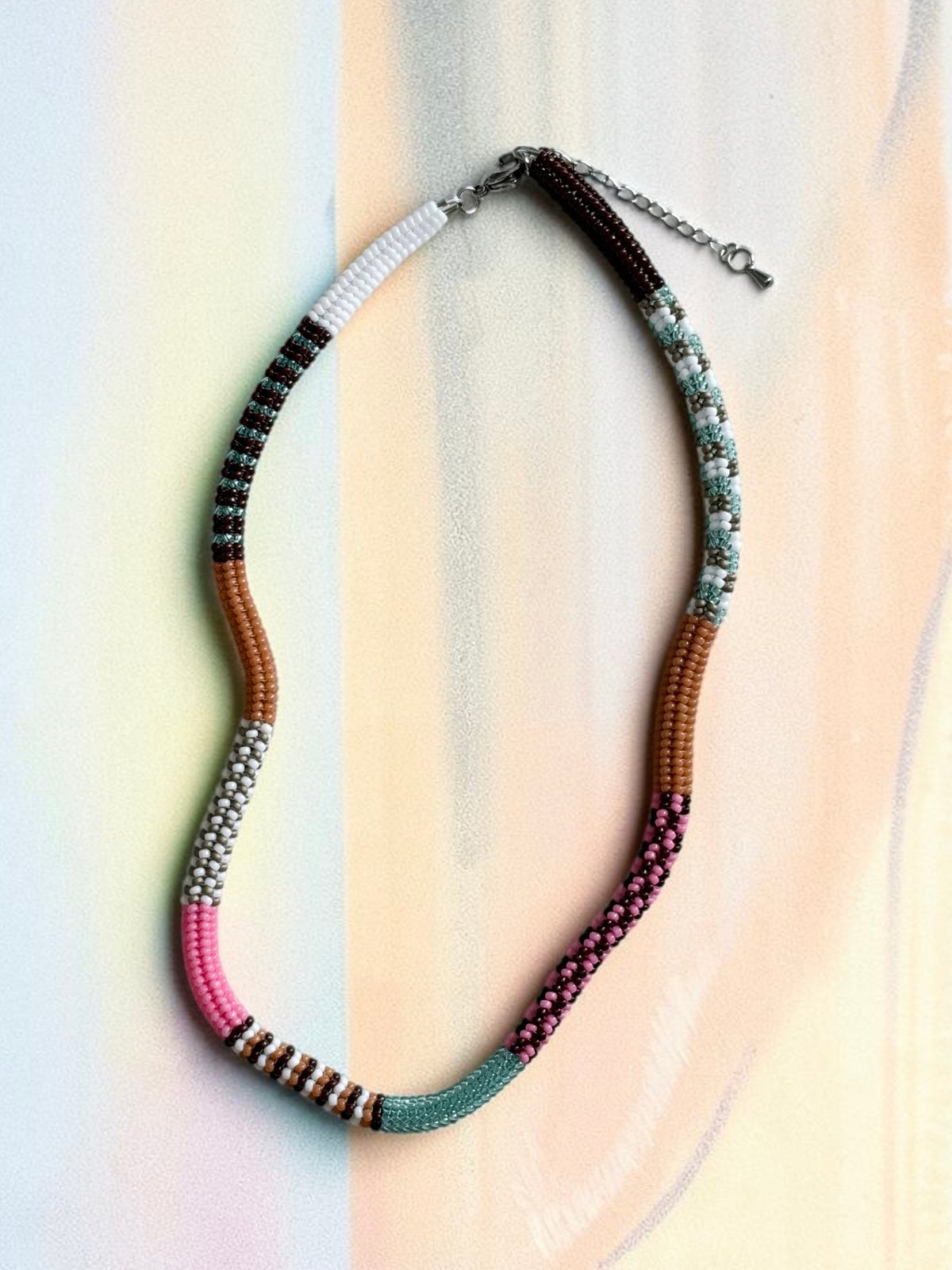 Rosewood Garden Beaded Necklace
