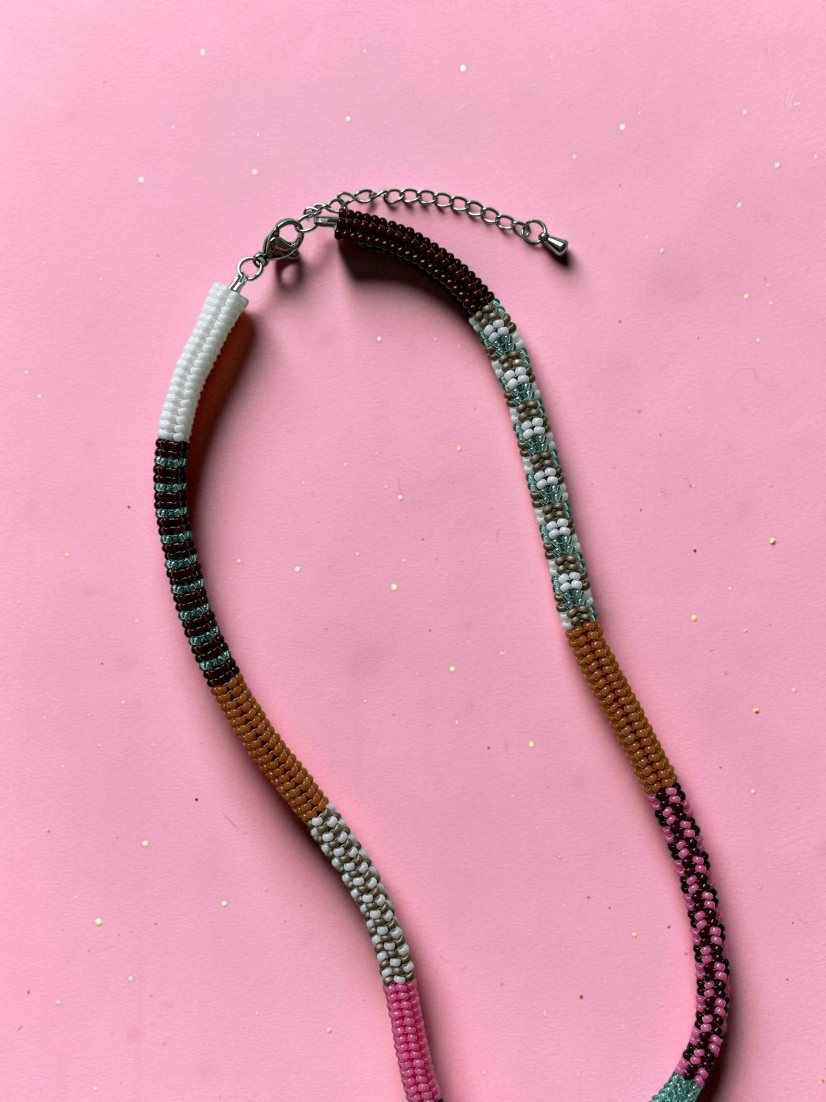Rosewood Garden Beaded Necklace