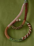 Pistachio Patch Beaded Necklace
