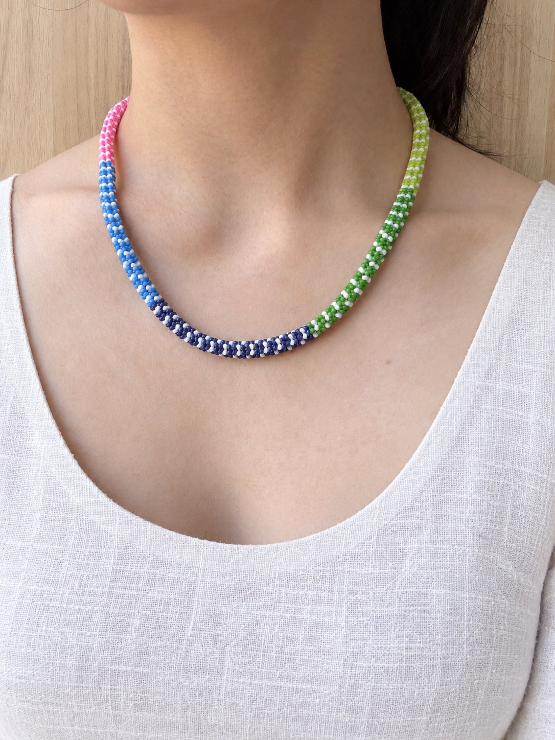 Poolside Picnic Beaded Necklace