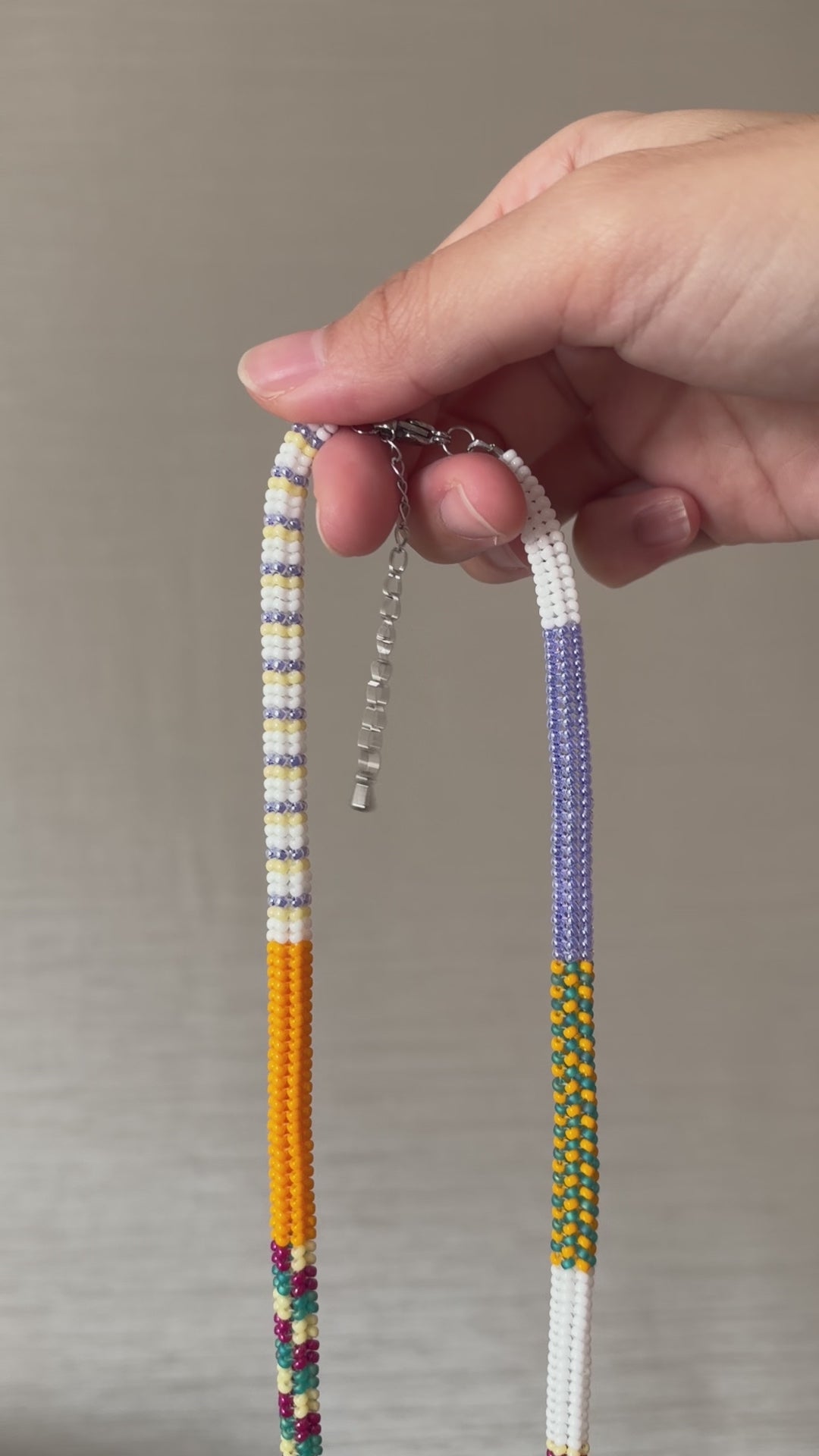 Jellybean Party Beaded Necklace